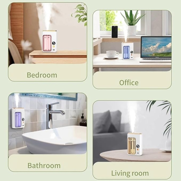 Jasmine Smart Wall Diffuser – Automatic Essential Oil Humidifier with Digital Timer (Color : Jasmine) - Image 4