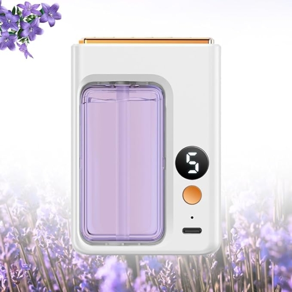 Lavender Smart Wall Diffuser – Automatic Essential Oil Humidifier with Digital Timer