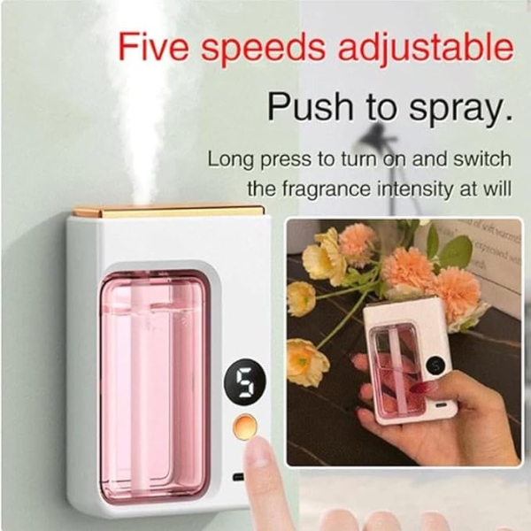 Jasmine Smart Wall Diffuser – Automatic Essential Oil Humidifier with Digital Timer (Color : Jasmine) - Image 6