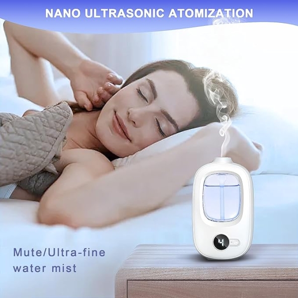 Bluebell Aroma Wall Diffuser – Rechargeable Essential Oil Humidifier with Mist Modes & USB Charging - Image 6