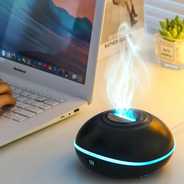 Flame Effect Essential Oil Diffuser – USB Mini Aromatherapy Humidifier for Car & Home - Image 4