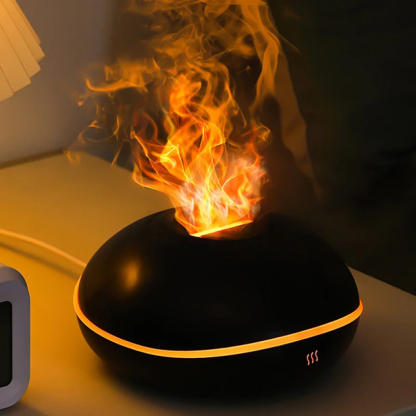 Flame Effect Essential Oil Diffuser – USB Mini Aromatherapy Humidifier for Car & Home - Image 5