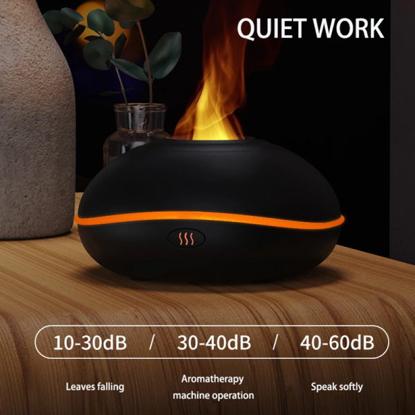 Flame Effect Essential Oil Diffuser – USB Mini Aromatherapy Humidifier for Car & Home - Image 2